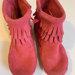 Girls Minnetonka booties